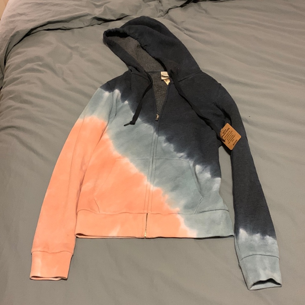 New Victoria Secret tie-dye zip up